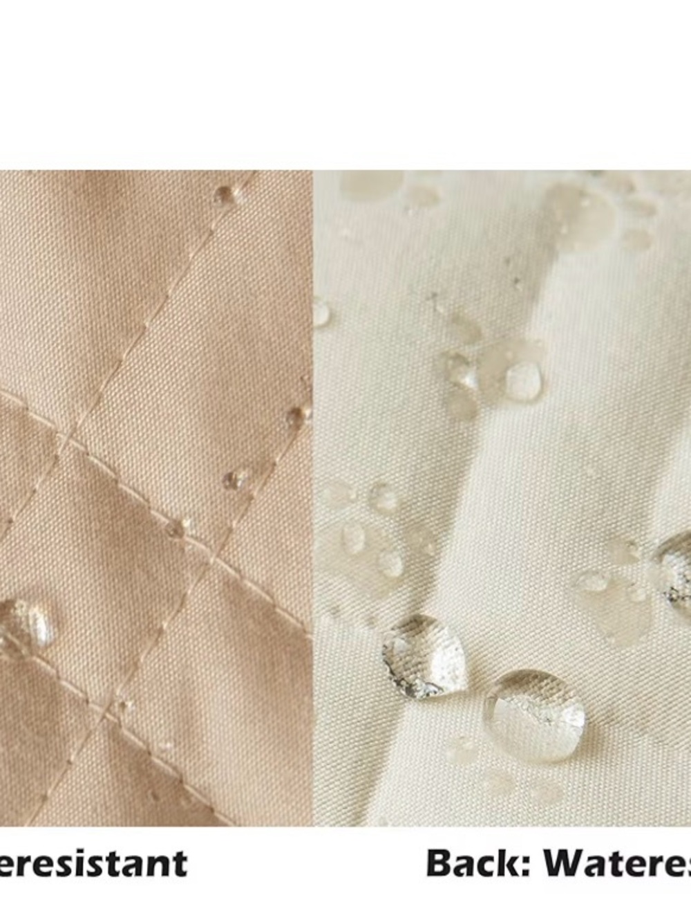 Quilted Recliner Protector Cover - Beige - Picture 6 of 6